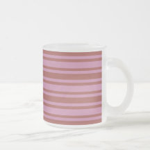El rosa/la frambuesa raya la taza de encargo - eli