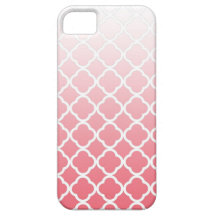 El rosa se descolora caso del iPhone de Quatrefoil iPhone 5 Carcasa
