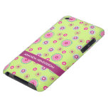 El rosa y el verde punteados puntea apenas el tact Case-Mate iPod touch cobertura