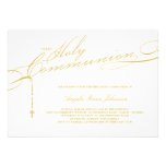 El rosario moderno primer HolyCommunion elegante i invitaciones