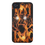 EL RUGIDO ARDIENTE DEL TIGRE iPhone 4 Case-Mate COBERTURA