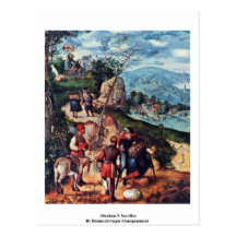 El sacrificio de Abraham de Braunschweiger Monogra Tarjetas Postales