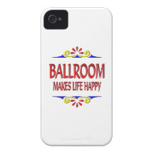 El salón de baile hace vida feliz Case-Mate iPhone 4 fundas