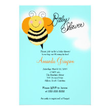 El salto de la abeja manosea la invitación 5x7 de 