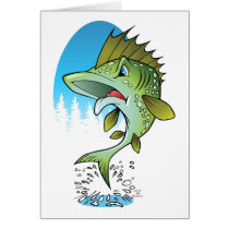 El salto de los pescados tarjetas