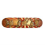 El samurai Kittys del orgullo del leopardo Tabla De Skate