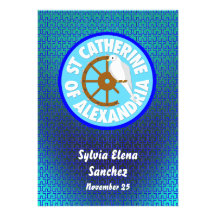 El santo Catherine de Alexandría invita Invitaciones Personalizada