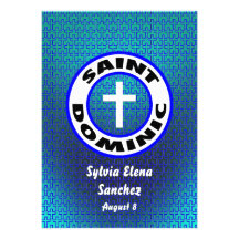 El santo Dominic invita Comunicado Personalizado