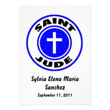 El santo Jude invita Anuncio