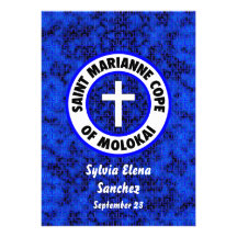 El santo Marianne hace frente de Molokai invita Comunicados Personalizados