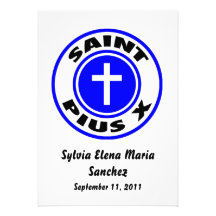 El santo Pío X invita Comunicado Personal