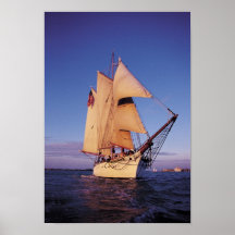El Schooner histórico de Western Union, Key West Poster
