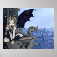 El secreto de la impresión de hadas gótica del art poster
