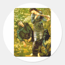 El seducir de la pintura 1874 de Burne-Jones del ~ Pegatinas