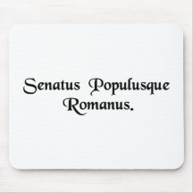 El senado y la gente romana tapetes de ratones