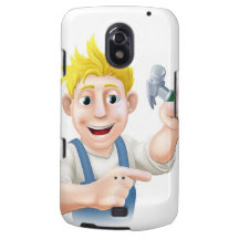 El señalar del individuo de la construcción galaxy nexus carcasa