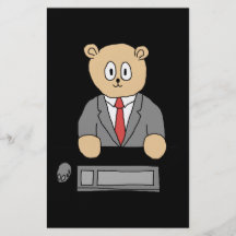 El sentarse en un escritorio - lazo rojo flyer personalizado