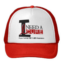 EL SIDA/VIH NECESITO UNA CURACIÓN 1 GORROS BORDADOS