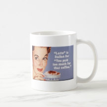 El significado de Latte Taza
