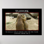 El significado real del trabajo en equipo (l) poster