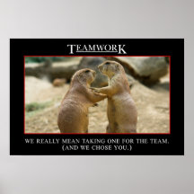 El significado real del trabajo en equipo (s) posters