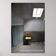 El sitio de Van Gogh en el Auvers-sur-Oise Poster