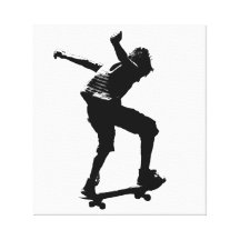 El skater lienzo envuelto para galerías