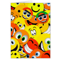 EL SMILEY ANARANJADO Y AMARILLO HACE FRENTE AL COL TARJETÓN