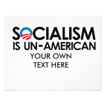 El socialismo es antiamericano anuncio