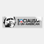 El socialismo es antiamericano pegatina de parachoque