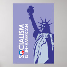 El socialismo es antiamericano posters