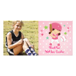 El softball femenino le agradece personalizó tarjeta fotográfica