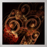 El sonido de la impresión del arte abstracto de la poster