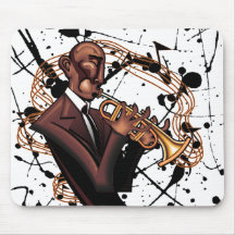 El sonido musical Mousepad del jazz Tapetes De Raton