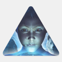 El sonido y los ecos calcomanía trianguladas personalizadas