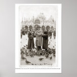 El St marca la plaza Venecia Italia Posters