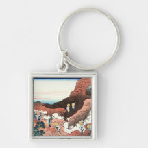 El subir en el monte Fuji Katsushika Hokusai Llaveros