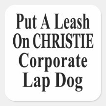 El subordinado del aceite de Chris Christie Koch d Colcomanias Cuadradas Personalizadas