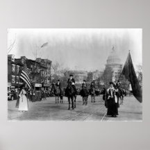 El sufragio de las mujeres que marcha en Washingto Poster