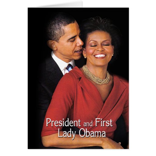 El susurro (presidente y primera señora Obama) Felicitación