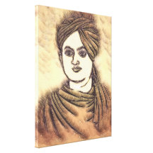 El Swami Vivekananda3 estiró la impresión de la lo Lona Estirada Galerias