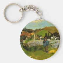 El Swineherd, Bretaña de Paul Gauguin Llaveros Personalizados