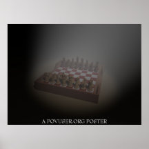 El tablero de ajedrez poster