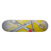 el tablero del pintor tabla de skate