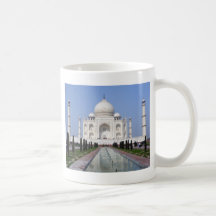 El Taj Mahal, Agra, la India Tazas
