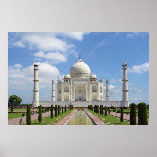 El Taj Mahal en Agra la India Poster