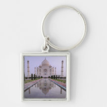el Taj Mahal reflejó perfectamente en la piscina a Llavero Personalizado