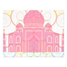 El Taj Mahal rosado Invitación