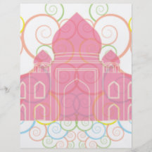 El Taj Mahal rosado Tarjeta Publicitaria