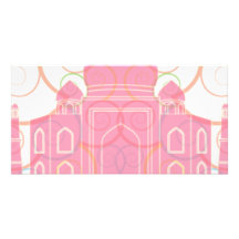 El Taj Mahal rosado Tarjetas Personales Con Fotos